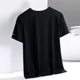 thumbnail image 4 of JIUWEN Rash Guard Swim Shirts Short Sleeve Uv Sun Protection Quick Dry Upf 50+ Spf Summer Beach Outdoor Casual Shirt-Black-L,Swimming Shirts,Mens Quick Dry Shirts,Beach Shirts for Men, 4 of 6