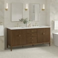 thumbnail image 5 of James Martin Vanities 485-V72-3Enc Myrrin 72" Double Basin Wood Vanity Set - White, 5 of 7