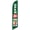 Green 1, variant on Cobb Promo Advertising Feather Flag 12ft Compatible with 7 Eleven Open 24hrs Green - Replacement Flag Only Without Poleset
