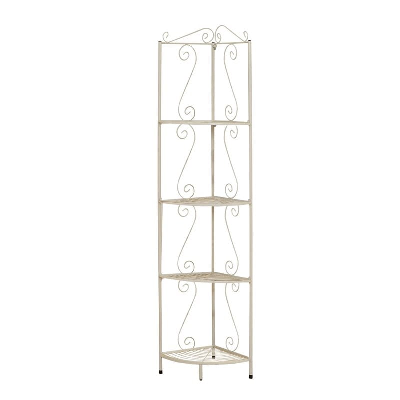 Etagere in White with Four Shelves