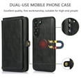 thumbnail image 6 of ELEHOLD Luxury Multi-Functional Wallet Case for Samsung Galaxy S23 Plus/S23+ with Card Slots Dual-Use Detachable Phone Case Magnetic Function Lanyard Shockproof Wallet Case,Black, 6 of 7
