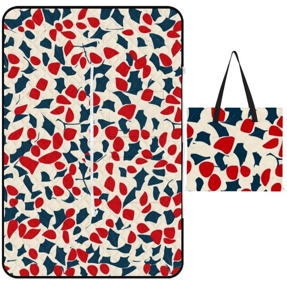 Bohemian Pattern Waterproof Picnic Blanket with Foldable Zipper, Suitable for Outdoor Use, Suitable for Travel, Camping, Beaches, Parks, Grasslands, Picnic Blanket Accessories