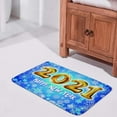 thumbnail image 2 of Bathroom Mat Door Rugs Floor Mat Bathroom Carpet Super Cozy 2021 Happy New Year Print Decorative&nbsp;Indoor Outdoor 36 x 24 inch Carpet Runner, 2 of 4
