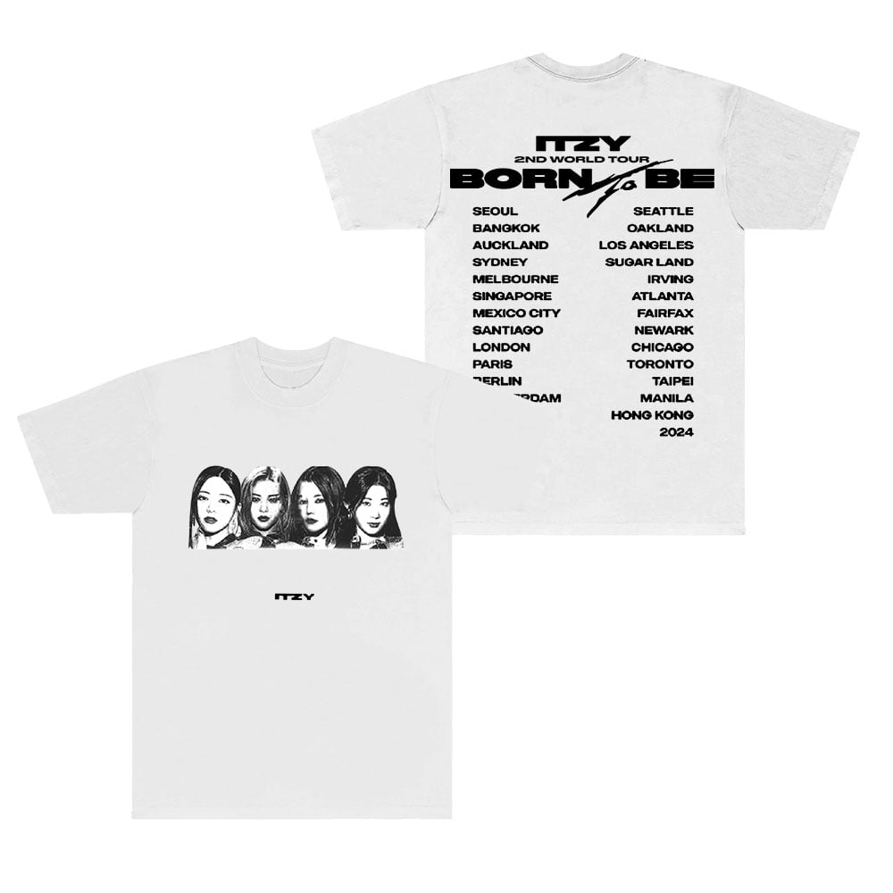 ITZY サイン入り tシャツ born to be ライブ イッジ 週末限定☆ITZY☆BORN TO BE Tシャツ☆ Kpop ITZY Born To Be