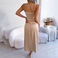 thumbnail image 5 of Sngxgn Full Slip for Under Dresses Adjustable Spaghetti Strap Sleeveless Women's Slip Long Dress(Beige,L), 5 of 5