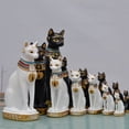 thumbnail image 1 of Dios gato Decoración Entrada del hogar Manualidades Decoración Sala de estar Regalo Gato de la suerte, 1 of 5
