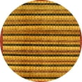 thumbnail image 1 of Ahgly Company Indoor Round Abstract Dark Orange Abstract Area Rugs, 8' Round, 1 of 6