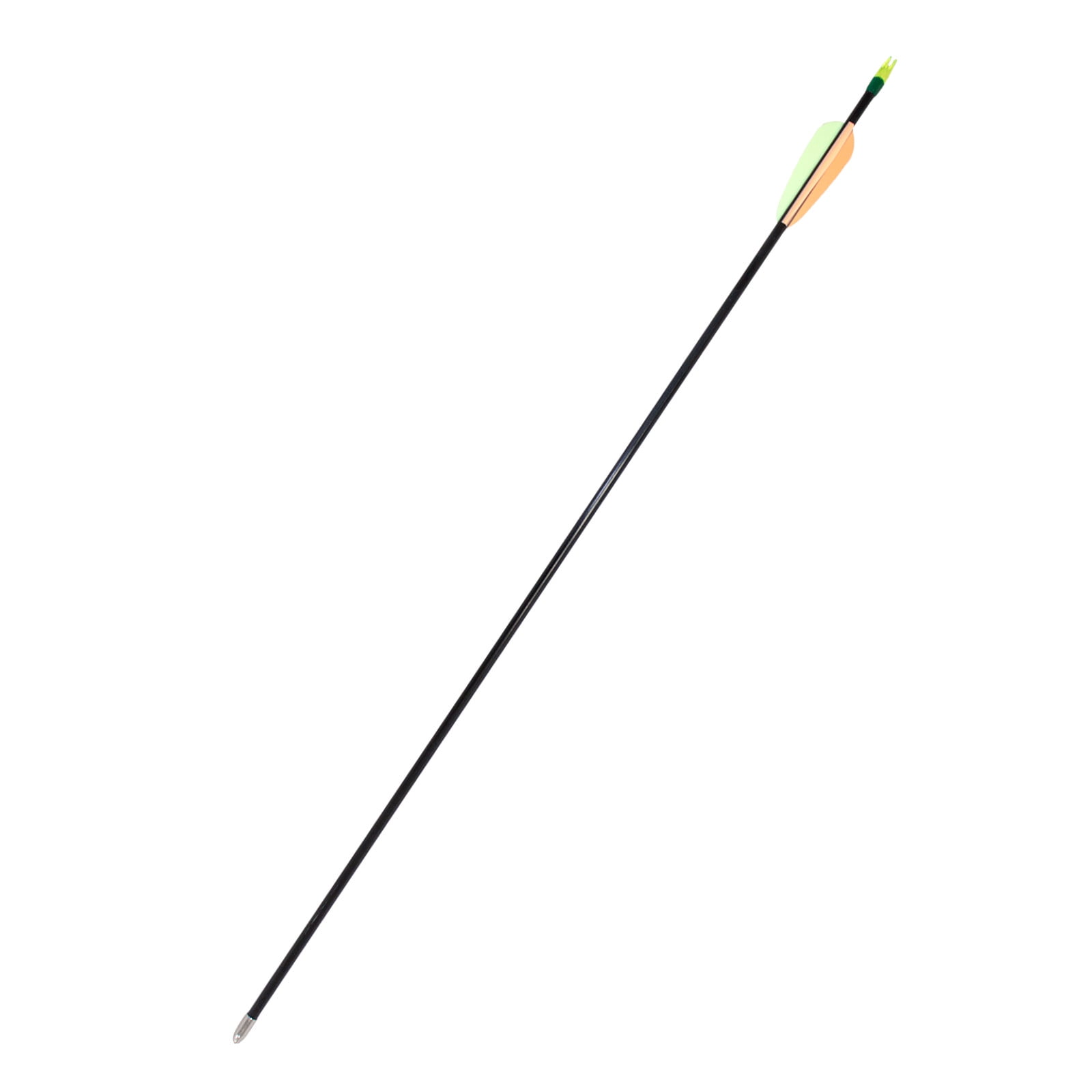 shaft 26''-31" recurve and compound bow Six fibreglass arrows 