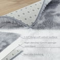 thumbnail image 2 of Garvee Large Shag Rug 9' x 12' Fluffy Area Rug Modern Indoor Shaggy Carpet Plush Fluffy Rugs for Bedroom Living Room Room, Light Gray, 2 of 5