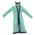 thumbnail image 4 of Chaqueta impermeable con capucha a escala 1/12, disfraz de chaqueta larga para la lluvia, traje de PVC de moda verde Mangas largas, 4 of 9