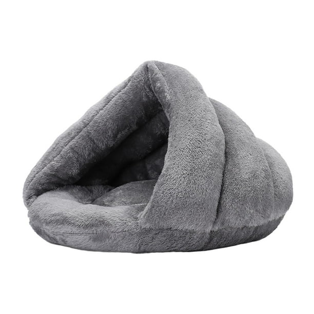 Cama relajante para perros, nido cómodo y esponjoso, ideal para regalar. Incluye tumbona desmontable. Gris l