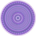 thumbnail image 1 of Ahgly Company Indoor Round Patterned Aztech Purple Area Rugs, 3' Round, 1 of 1