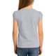 thumbnail image 4 of Camiseta de manga corta abotonada a rayas para niños, talla mediana a grande, informal, de poliéster, 4 of 8