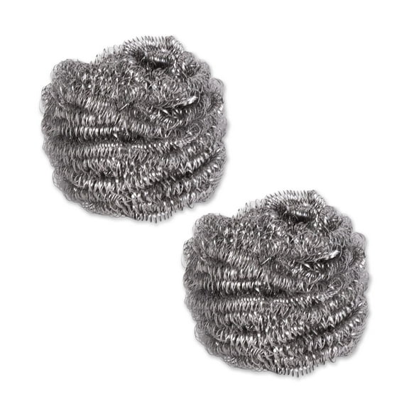 Stainless Steel Silver Endurance Scrubbies (Set of 2) 2.5x1.5x2.5