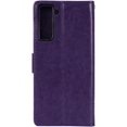 thumbnail image 4 of Compatible with Samsung Galaxy S21 FE 5G Case Glitter with Card Holder Flip Wallet Phone Case for Women Crystal Butterfly Shockproof Protective Case for Samsung Galaxy S21 FE 5G,Purple GY, 4 of 16