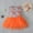 Orange, variant on SDJMa Toddler Baby Girls Children Summer Sleeveless Floral Vest Flower Print Bow Lace Mesh Dress