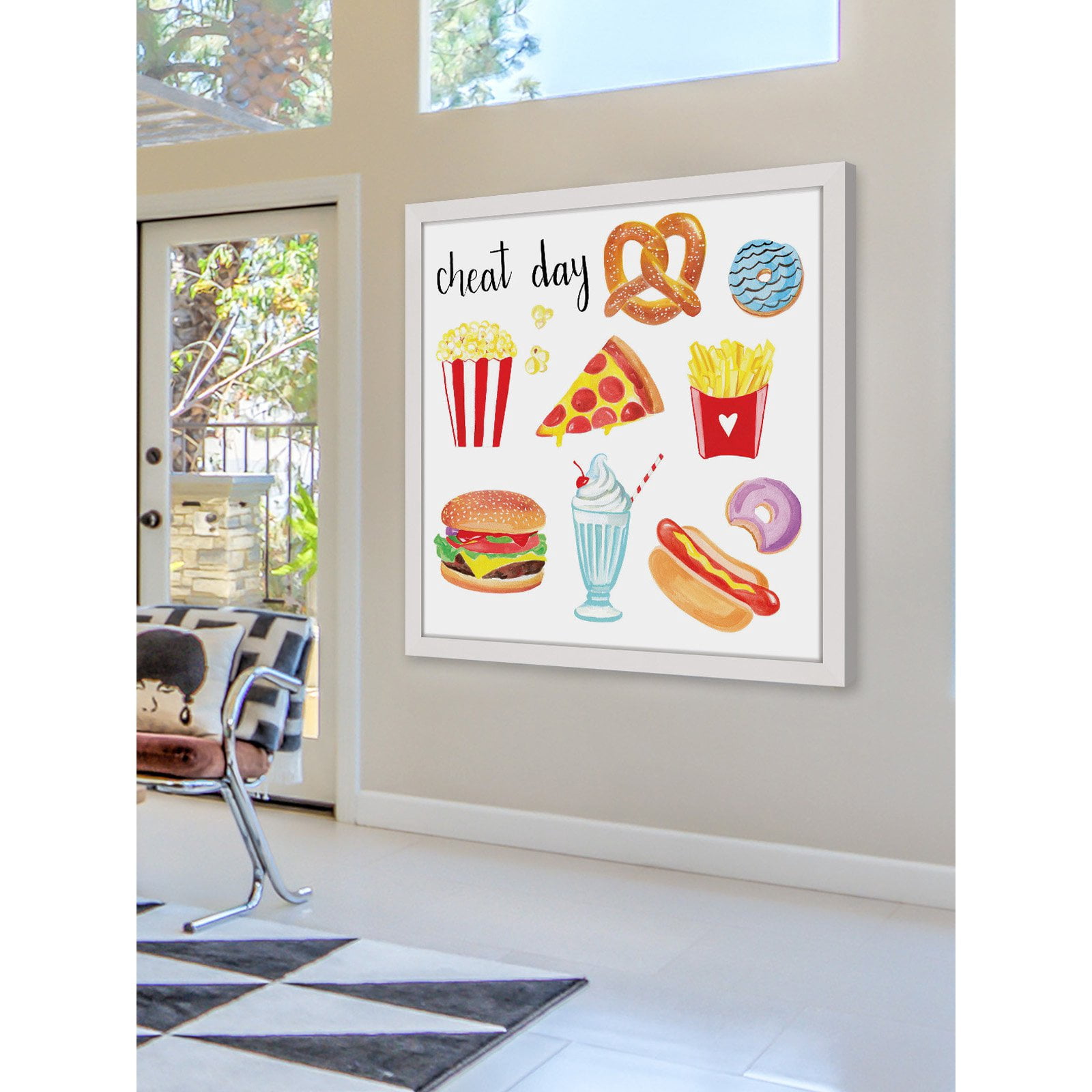 Marmont Hill "Cheat Day" by Molly Rosner Framed Painting Print