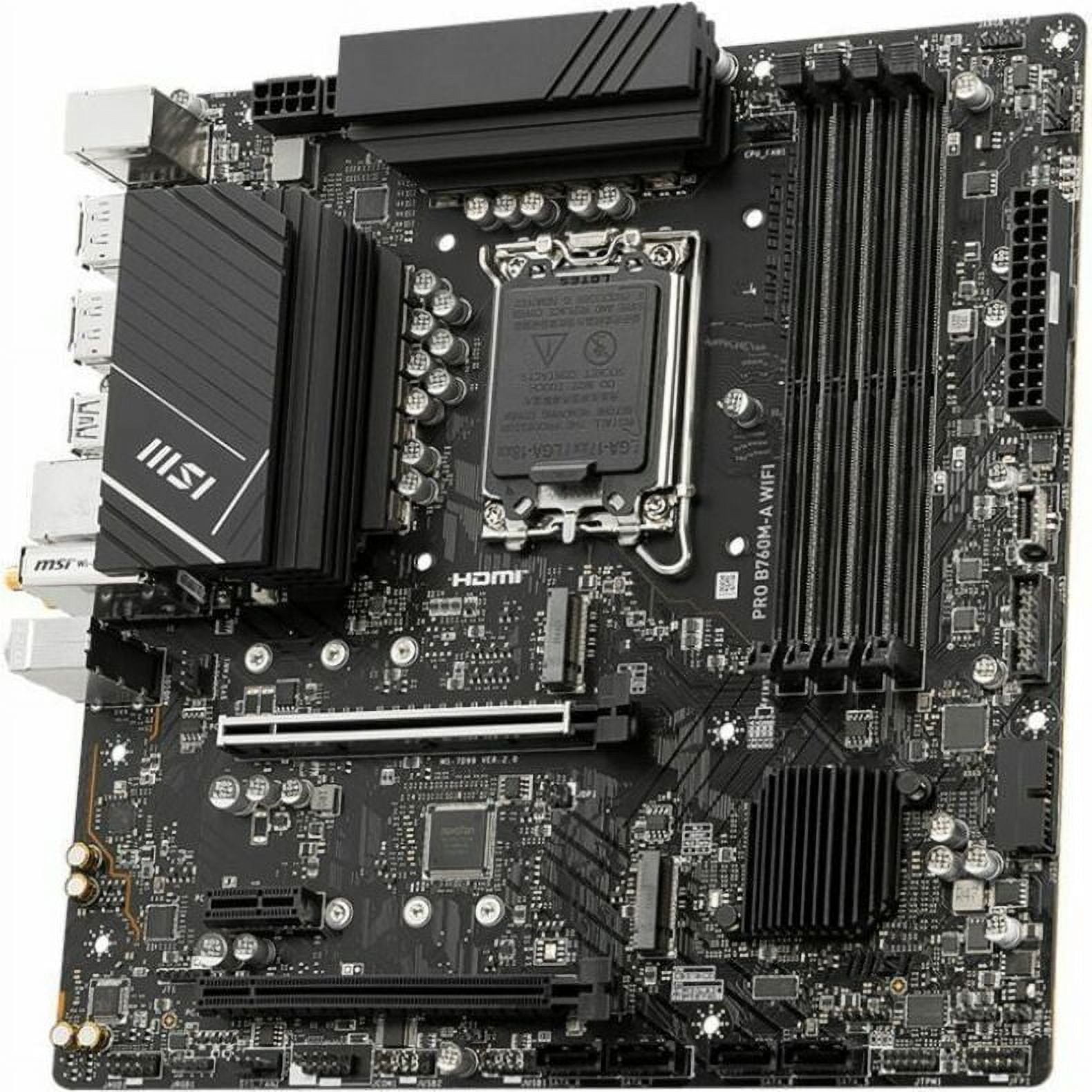 MSI PRO B760M-A WiFi DDR4 マザーボード LGA1700 Amazon.com: MSI PRO B760M-A WiFi DDR4 ProSeries Motherboard