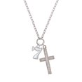 thumbnail image 2 of Delight Jewelry Medium Lucky 7 Everlasting Love Engraved Cross Zoey Necklace, 28", 2 of 4