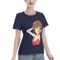 thumbnail image 2 of T-Shirt Basique à Manches Courtes pour Femmes Detective Conan Haihara Ai, 2 of 6