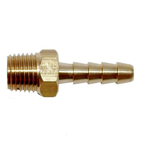 Attwood Universal Brass Fuel Connector for 3/8" Hose, 1/4" NPT