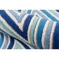 thumbnail image 2 of Momeni Rugs Delhi Collection 100% Wool Hand Carved & Hand Tufted Contemporary Area Rug, 2'3" x 8'0" Runner, Blue, 2 of 4