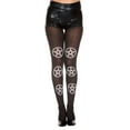 thumbnail image 2 of Music Legs Women's Six star pentagon print pantyhose, 2 of 2