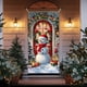 thumbnail image 4 of Cubierta de puerta de Navidad 35 x 71 pulgadas | Decoración navideña de poliéster | Banner de puerta de Navidad multicolor festivo para el hogar | Duradero, fácil de instalar, se adapta a puertas, 4 of 6