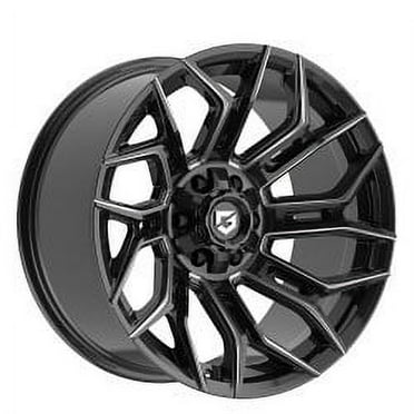 1 Gear Off Road 20x9 6X135 / 6X5.50  18 776BM Gloss Black Milled Wheel Rim