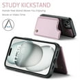 thumbnail image 6 of for iPhone 15 Plus Case with Card Holder, Wallet Case for Women Men with RFID Blocking, Durable Leather Kickstand Magnetic Clasp Shockproof Phone Case for iPhone 15 Plus, 6 of 8