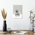 thumbnail image 2 of Elephant Stock Bathtub Animal Elephant Silver Wall Art - Vertical Canvas Wall Art - Bathroom Wall Decor - Animal Canvas - Gray And White Decor - 8" x 12", 2 of 8
