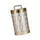 thumbnail image 5 of Jar de frasco decorativo contenedor de almacenamiento de alimentos con tapa de té té de azúcar de té tanister de alimentos sellados para decoración L Patrón cuadrado, 5 of 8