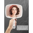 thumbnail image 2 of Portable Hand Mirror, Travel Size Barber's Best Friend with Stream-like Shape, Non-slip Handle for Unmatched Grip and High Definition Reflection, 2 of 6