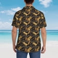 thumbnail image 4 of Balery Squirrel Gathering Nuts Camisas hawaianas de manga corta para hombre, camisas playeras de corte holgado, camisas de vacaciones con botones,XX-Large, 4 of 7