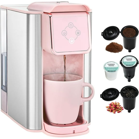 Single Serve Coffee Machine, Compatible with cup Capsules, Instant Coffee Pot, Tea maker, RemovableWater Reservoir