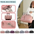 thumbnail image 2 of Bolsa De Viaje Organizador De Equipaje De Mano Impermeable Oxford Bolsas Deportivas Fitness Yoga Gimnasio Gran Capacidad Fin De Semana Para Mujeres Beg Melancong 2022, 2 of 4