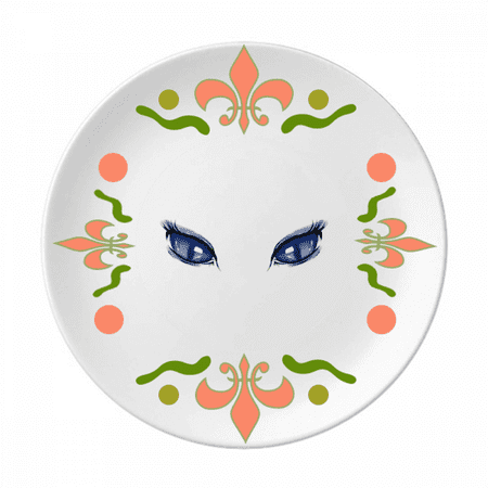 

Inexorability Grimness Eyes Flower Ceramics Plate Tableware Dinner Dish