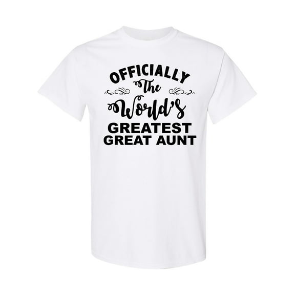 Inktastic Officially the World's Greatest Great Aunt T-Shirt