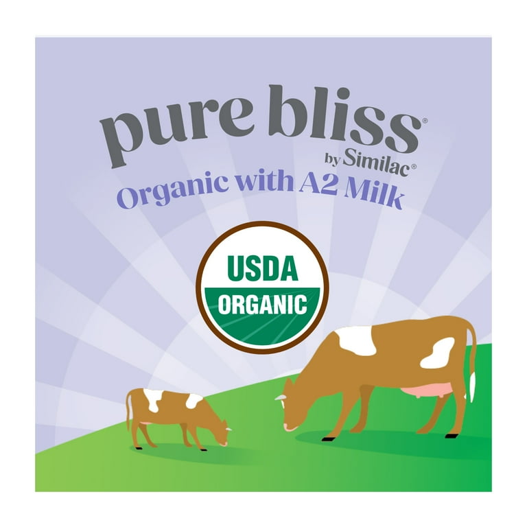 Pure Bliss by Similac Organic with A2 Milk Baby Formula Powder 20.6 oz Tub Walmart