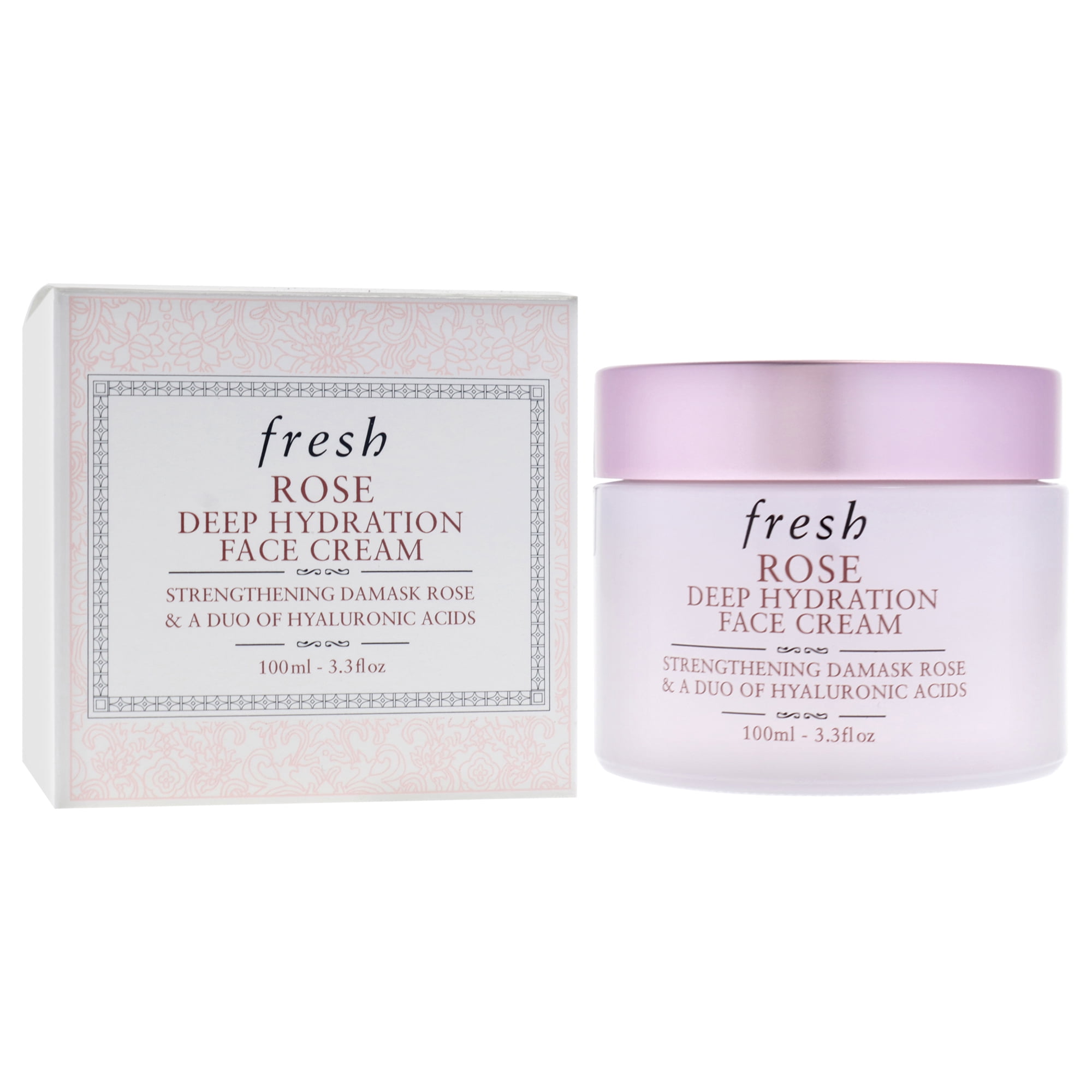 Fresh Rose Deep Hydration Face Cream , 3.4 oz Cream