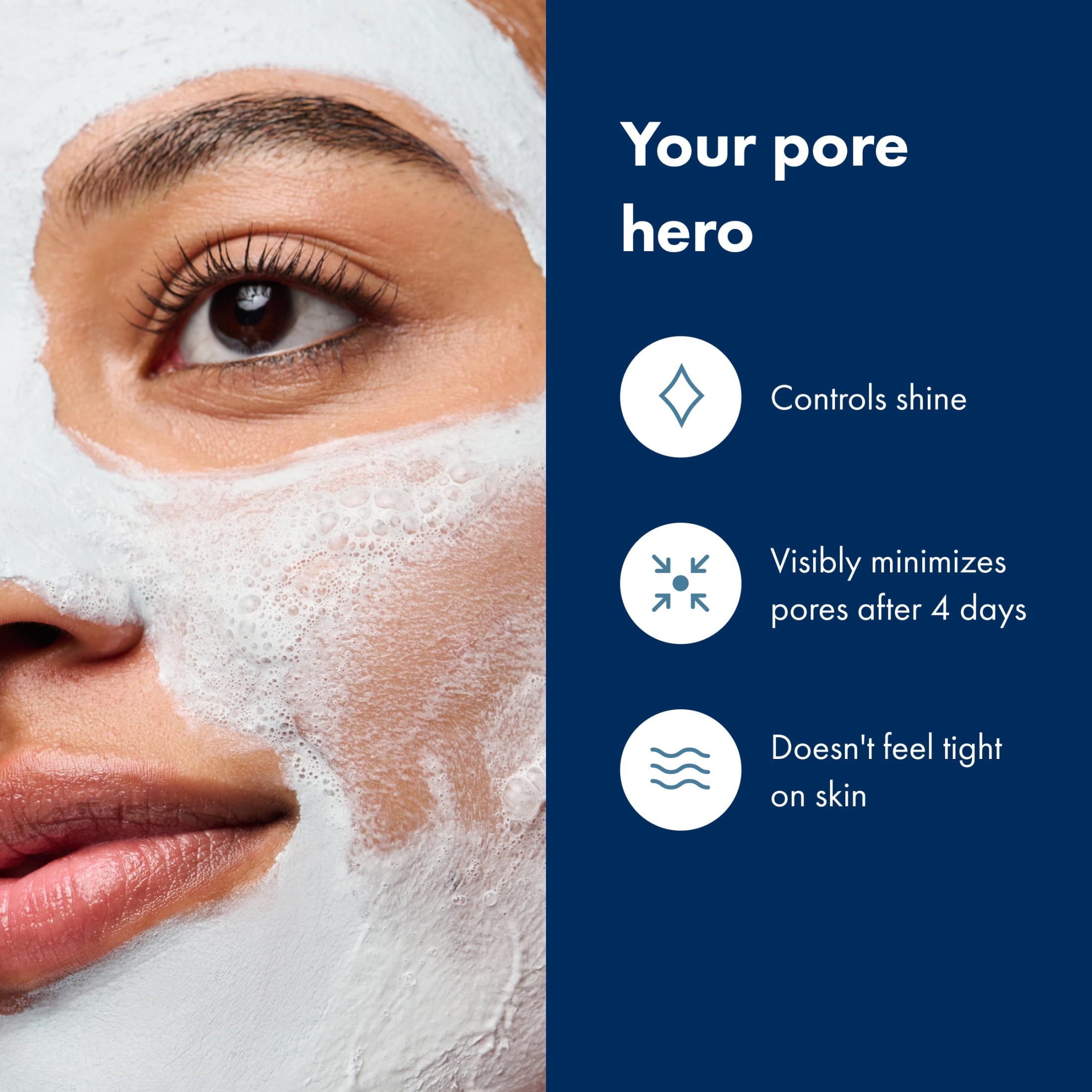 Hero Cosmetics Pore Purity Cleansing Clay Mask, Absorbs Excess Oil,  70ml