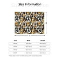 thumbnail image 5 of Yiaed Cute Dog Print Blanket Throw Blanket Soft Cozy Flannel Blanket for Home Bed Sofa Couch Chair-60"x50", 5 of 6