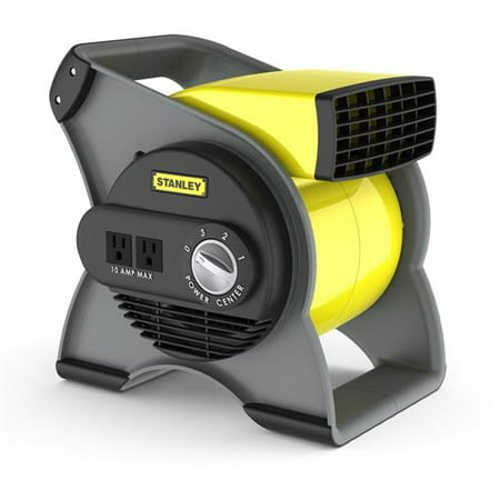 Hi Velocity Fan - Stanley High Velocity Blower 3-Speed Fan, Model #655704, Black/Yellow