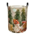 thumbnail image 2 of Uemuo Holiday Christmas Stars Pattern Circular Laundry Hamper Basket with handles,Collapsible laundry basket,Large capacity laundry hamper,Laundry Organizer-Small, 2 of 8