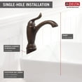 thumbnail image 5 of Delta Linden Single Handle Vessel Bathroom Faucet in Chrome 794-DST, 5 of 5
