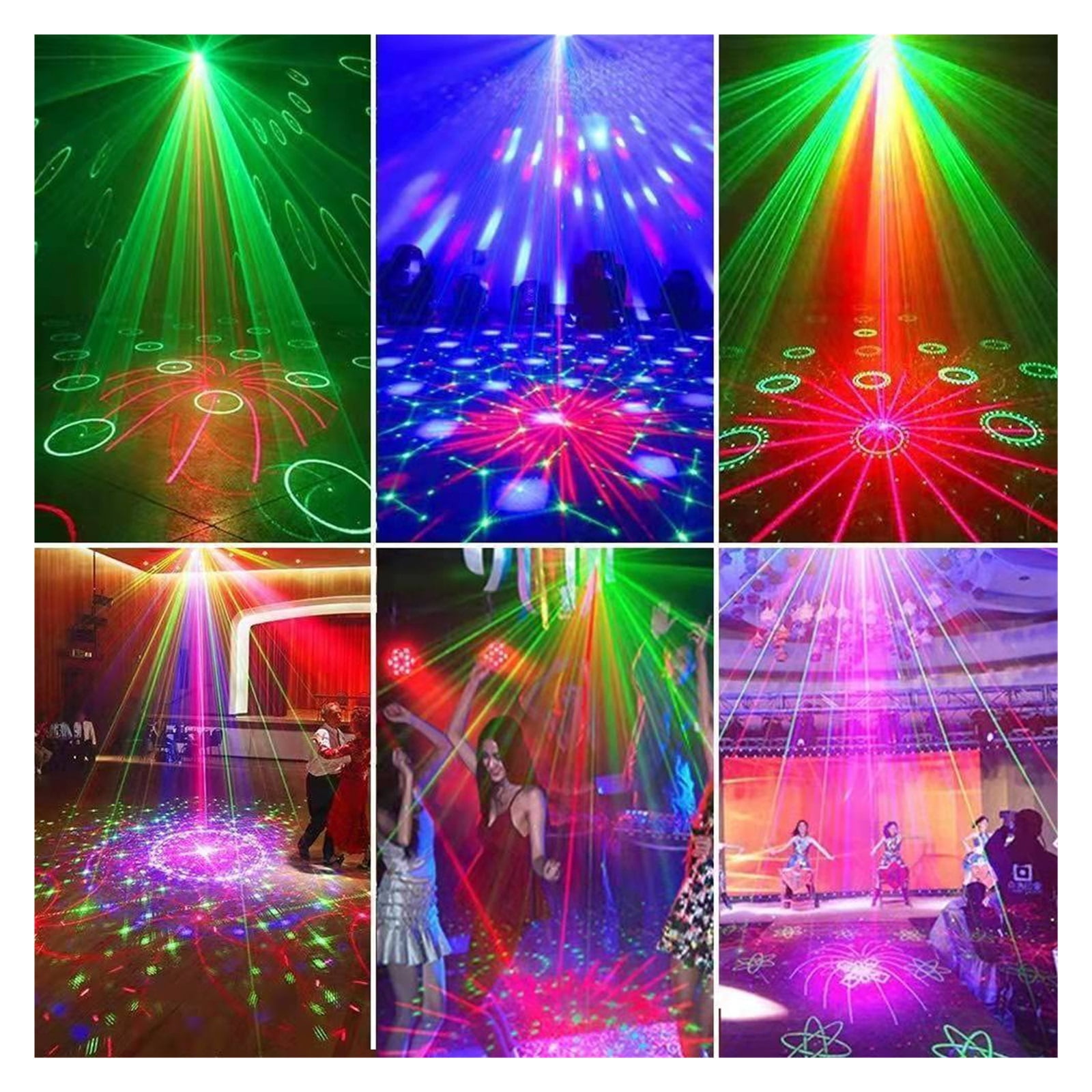 72 Pattern Disco Lights Stage Light DJ Party Light Projector Light Strobe Party Club Home Holiday Decoration Lights