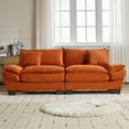 thumbnail image 5 of 84" Comfy Corduroy Sofa Sleeper 2-Seater Deep Seating Loveseat with Pillows for Small Spaces, 5 of 9