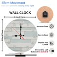 thumbnail image 2 of 10-Inch Silent Wooden Wall Clock, " Rustic Farmhouse Style Wall Clock Home Decor "  Silent Non-Ticking Clock, Battery Operated (AA Batteries Not Included), Artistic Home Decor, 2 of 9