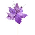 thumbnail image 1 of Vickerman QG191086 12 in. Lavender Poinsettia Spray - 6 per Bag, 1 of 3