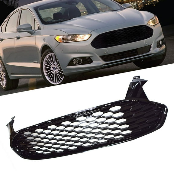 Grill Inserts Front Bumper Grille Replacment for Ford Fusion Sedan 2013 2014 2015 2016